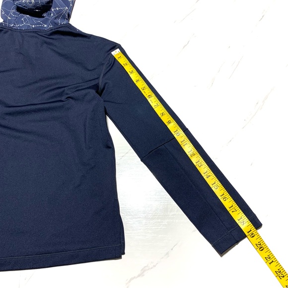 Nike Blue Dri-Fit Fleece Lined Hooded Athletic Jacket Unisex Sz Medium Youth - Picture 14 of 15